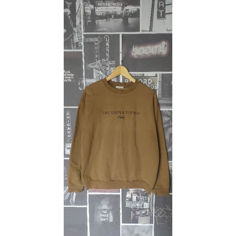 Crewneck Second Brand (Cn Brown Fashion)