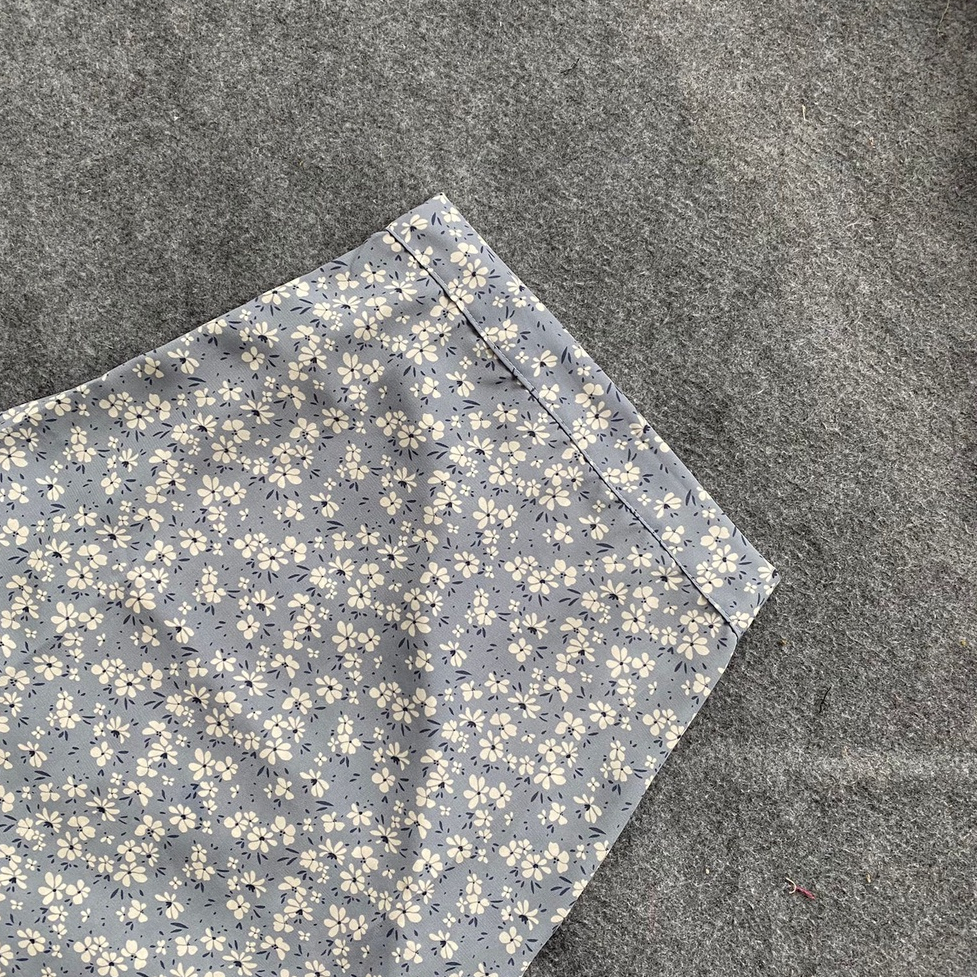 FLORAL SKIRT SAKURA DAMARA ROK / ROK MOTIF BUNGA KOREAN SKIRT part 2-DENIM Dara Skirt