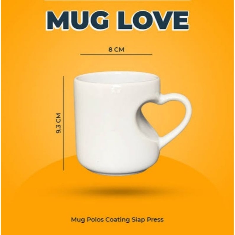 Mug Love White Polos Coating