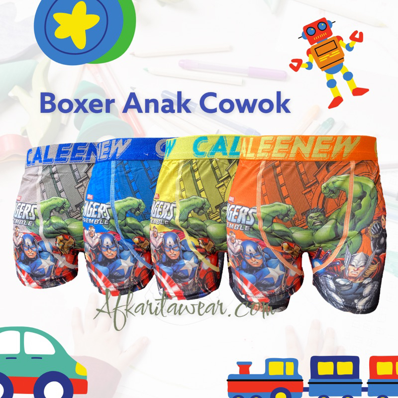 Floweryid Boxer Anak Cd Anak Sablon Cewek Cowok