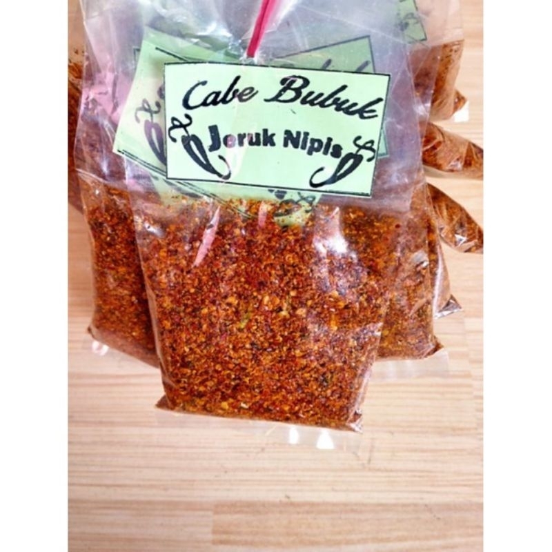 Cabe Bubuk Daun Jeruk 25gram (isi 5pcs)-bubuk cabe daun jeruk-cabe kering bubuk daun jeruk-bubuk cab