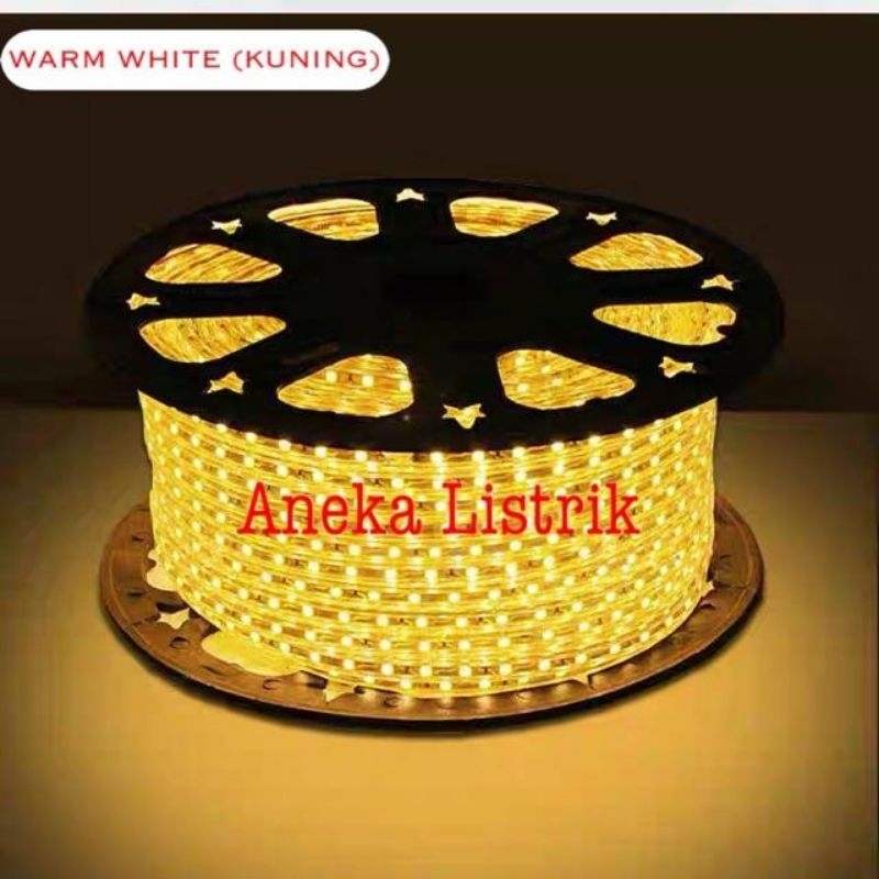 0LAMPU LED STRIP SELANG 5050 SMD AC 220V METERAN (1M-100M) OUTDOOR AND