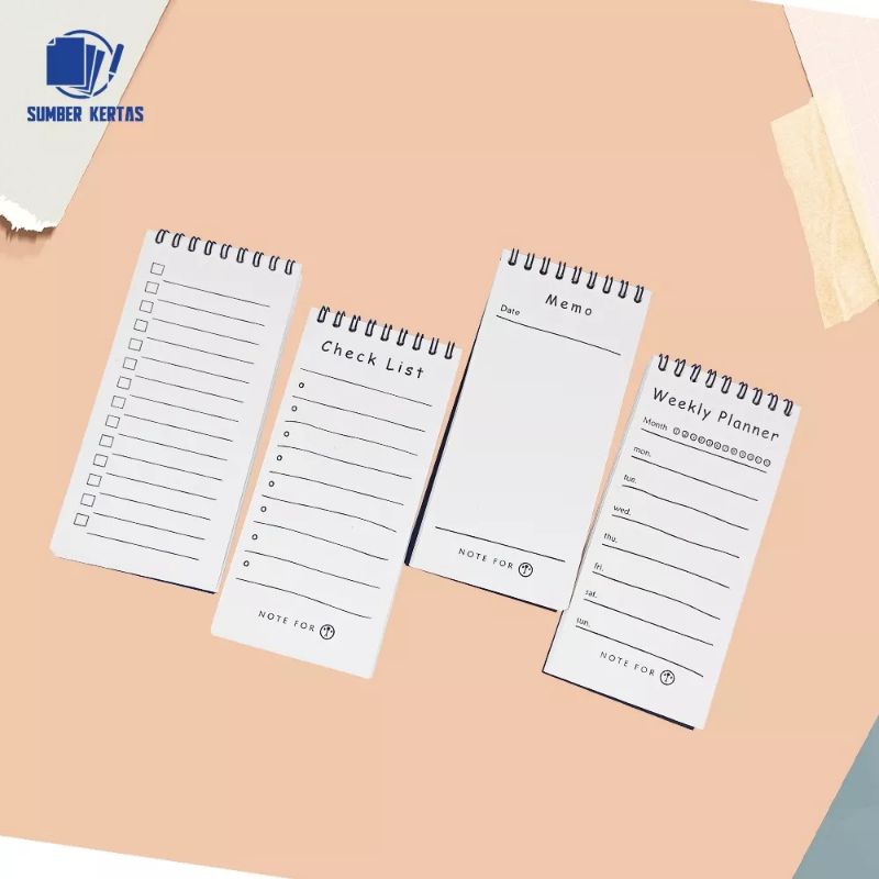 

NOTEBOOK TO DO LUST/CHEKLIST/MEMO/WEEKLY PLANNER