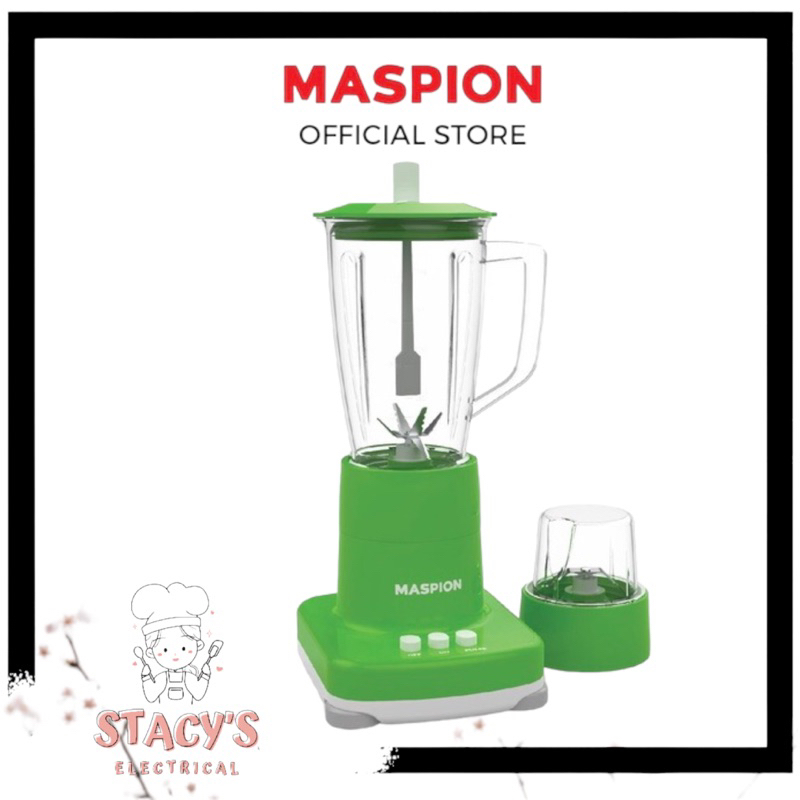 BLENDER MASPION 2in1 HIJAU 1 Liter MT 1272 PL (plastik)/ MT 1272 GL (kaca)/MT 1273 PL/MT 1273 GL