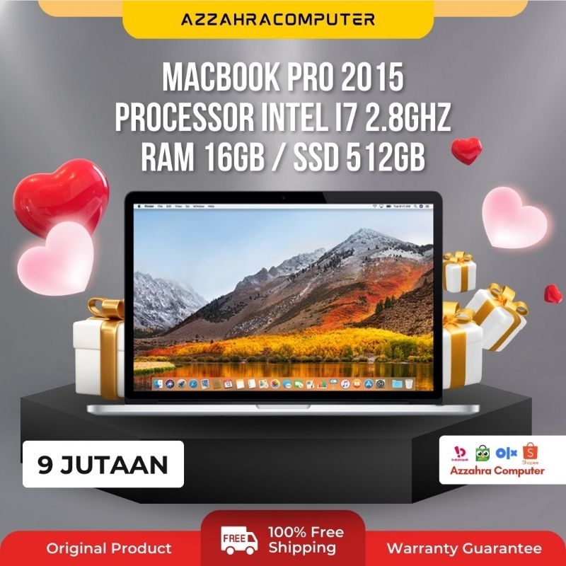 macbook pro 2015 mjlt2 i7 16gb 512gb murmer