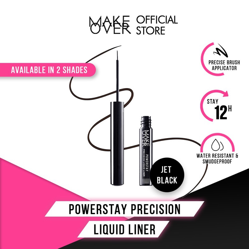 MAKE OVER Powerstay Precision Liquid Liner 2.7 g - Eye Liner Liquid