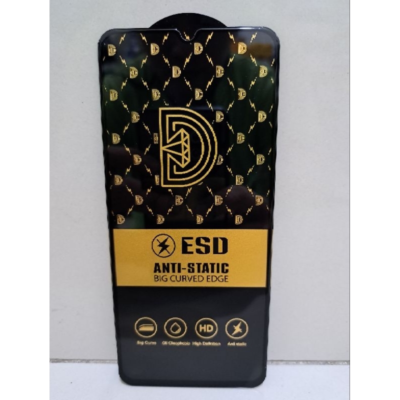 TG ESD ANTI STATIC BIG CURVED EDGE TEMPERED GLASS OPPO R17 / OPPO R17 PRO / OPPO RENO 3