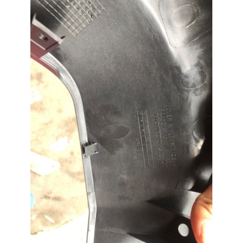 Cover r floor side dek bordes bawah kanan adv 150 hitam doff dop original