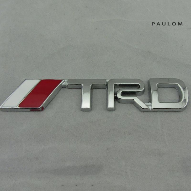 Emblem Mobil TRD Logo Stiker Toyota Bahan Metal Alloy