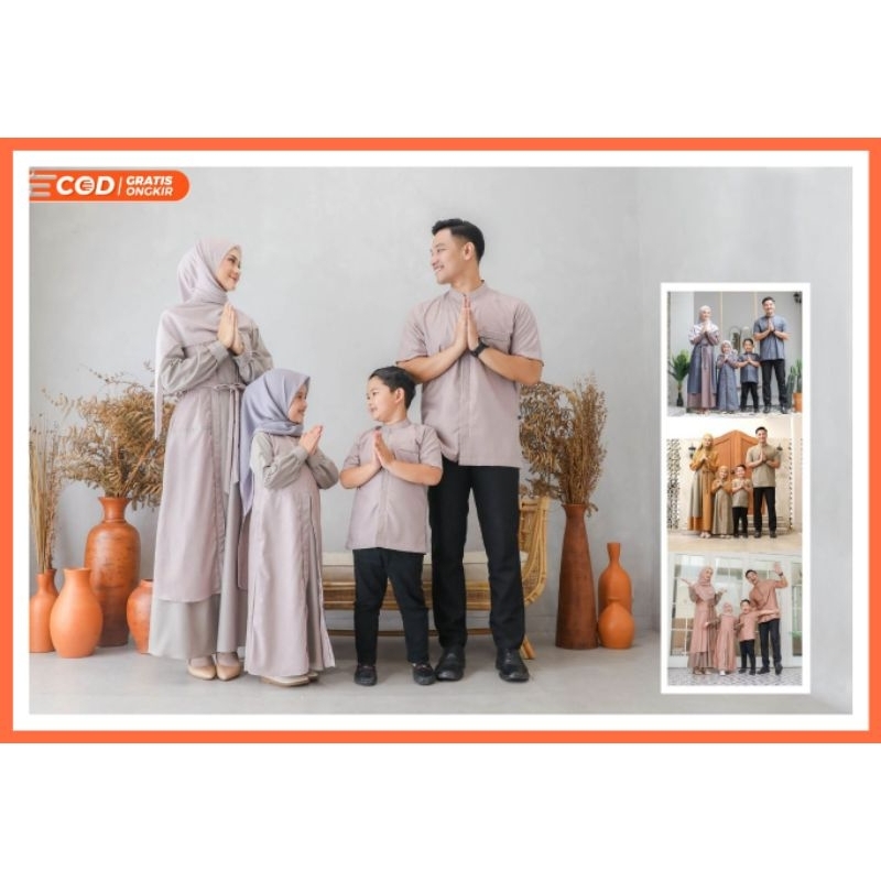 Rajwa Family Set by Zizara Sarimbit Keluarga Lebaran 2023