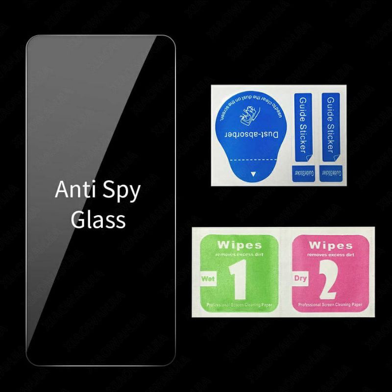 ANTI SPY GLASS Realme 7 7i 7 pro 8 8i 8 pro 9 9i 9 pro 9 pro+ 10 10 pro 10 pro+ Tempered Glass Anti Spy / Anti Gores Spy / Tg Spy / Spy Glass Kaca / Full Layar