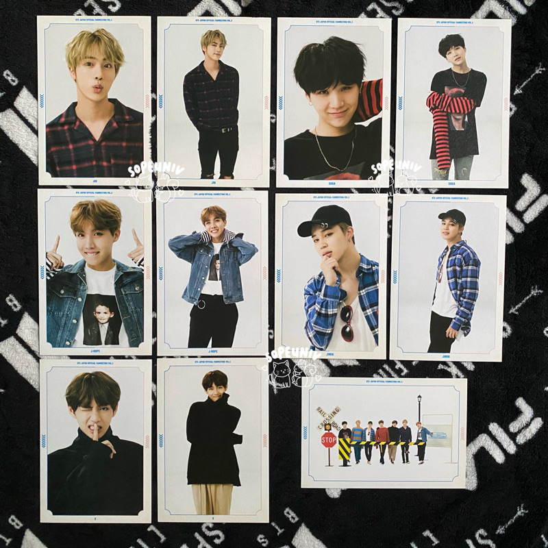 Postcard Japan Fanmeeting JP FM vol. 3 Jin, Yoongi, Jhope, Jimin, Taehyung, Group [SET ONLY]