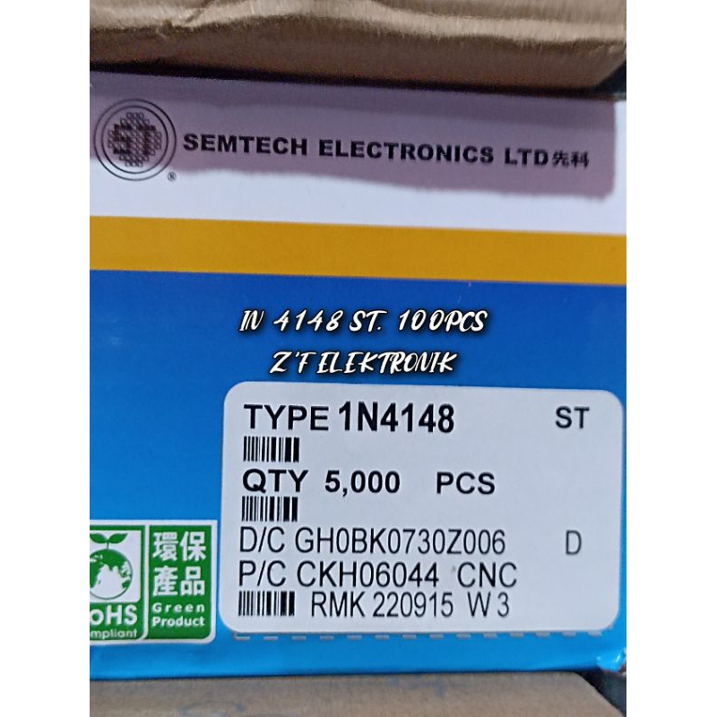 DIODE IN4148 ROL ST. 100PCS