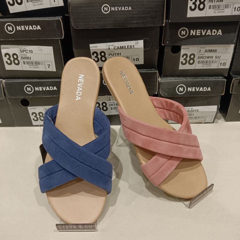 Nevada sandal flat wanita branded Matahari