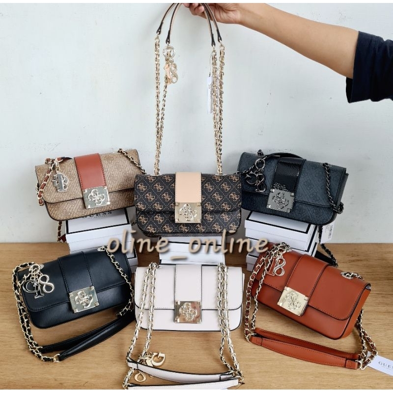 Tas logo city mini bag selempang shoulder crossbody gb gold,black,cream,brown,coffee gs gb