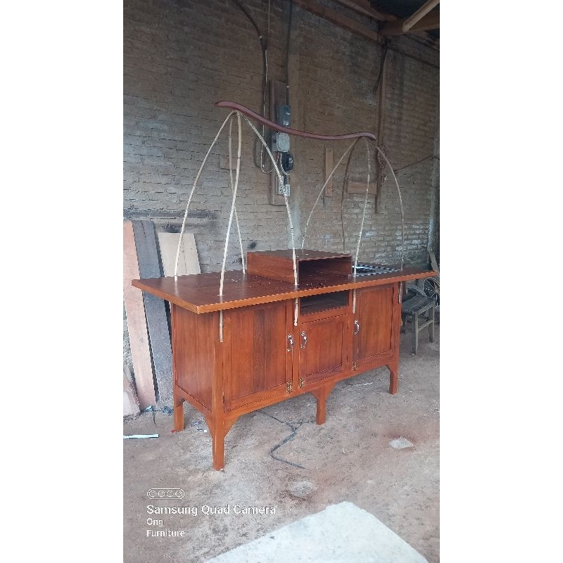 gerobak soto kudus / gerobak soto pikul / gerobak soto rotan kayu jati