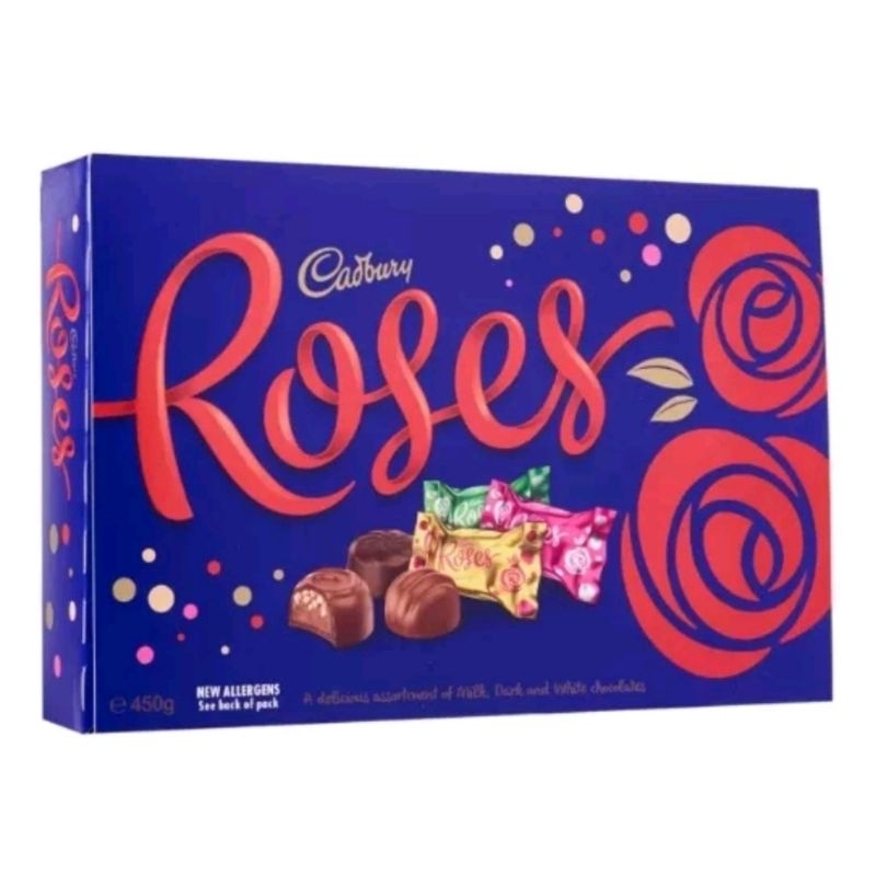 

Cadbury Roses 450g Boxed Chocolate Cokelat Coklat Australia Gift Box