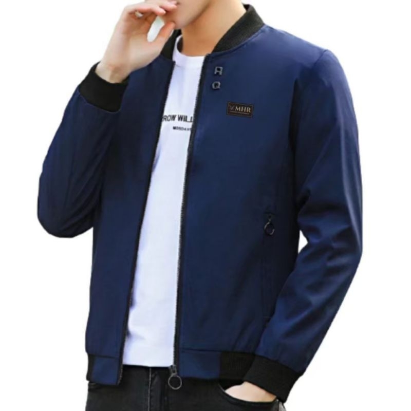 Jaket Korea Polos Pria/Cowok Keren Kekinian | Jaket Bomber Korea | OOTD Jaket Kantor Nongkrong Keren