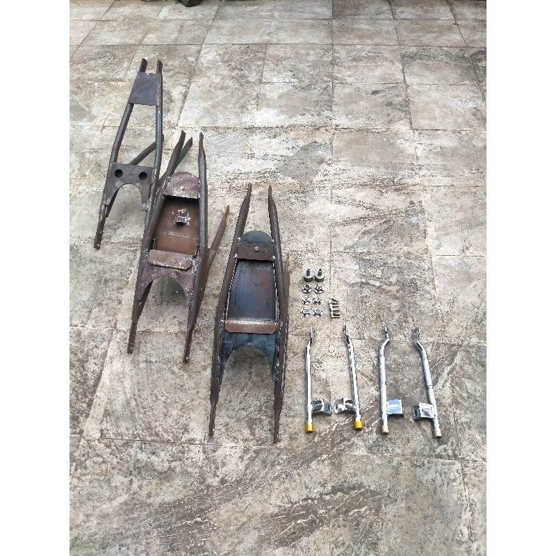 Sambungan rangka cb begel panjang set buntutan cb begel panjang set