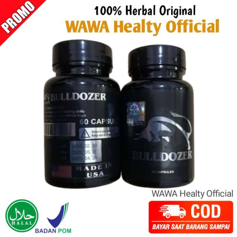 BULLDOZEER 100% ASLI  Original  OBAT HERBAL SUPLEMEN STAMINA KUAT 100%