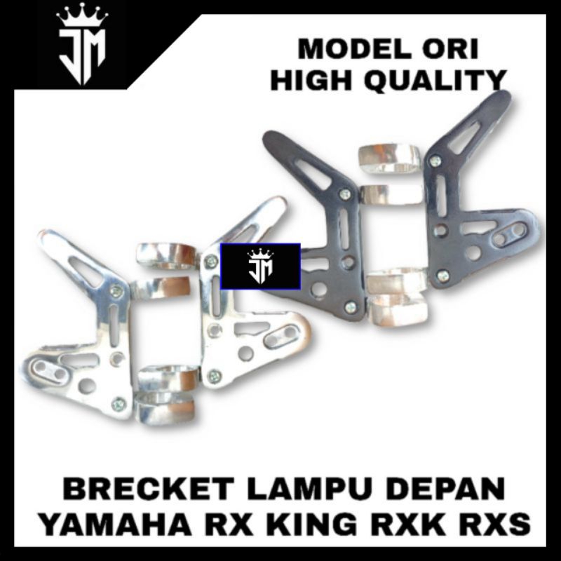 BREKET BRACKET BRICKET PANGKON LAMPU DEPAN DUDUKAN LAMPU DEPAN CNC AS 30 31 33 PNP RX KING RXK RXS C