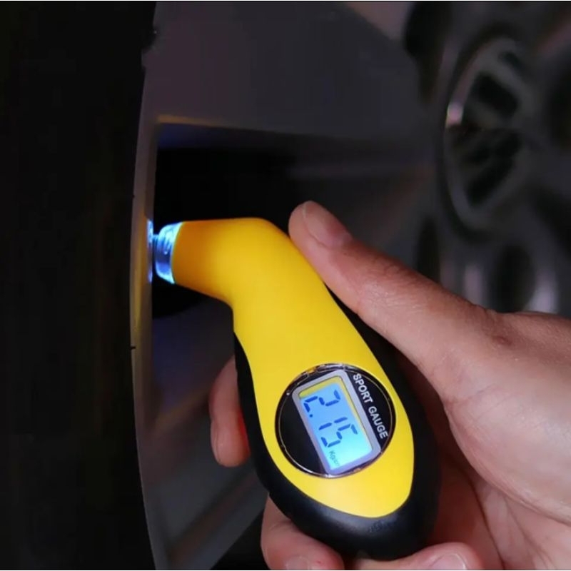 Digital LCD Alat Pengukur Tekanan Angin Ban Alat Ukur Tire Pressure Gauge