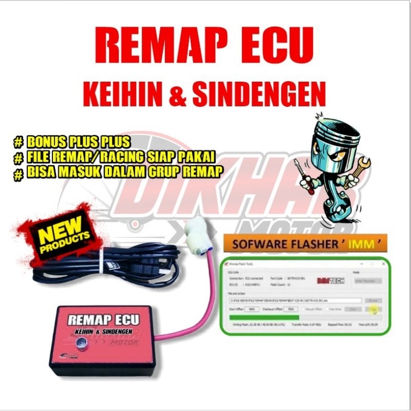 ALAT REMAP ECU KEIHIN DAN SINDENGEN ECU BESAR VIA KLINE SUPER KOMPLIT