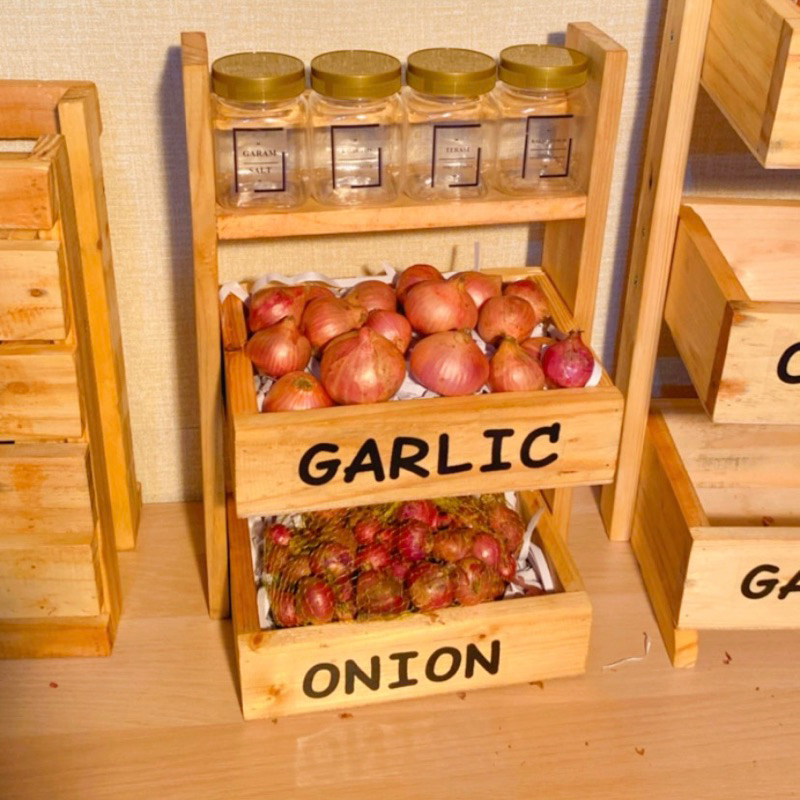 rak bumbu susun minimalis awet sudah dapat toples dan sticker | rak serbaguna murah