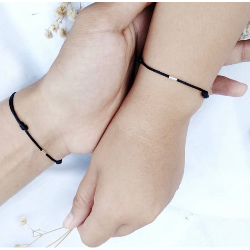 MINE &amp; YOURS Gelang Couple Pasangan Sahabat Simple (Cylinder)