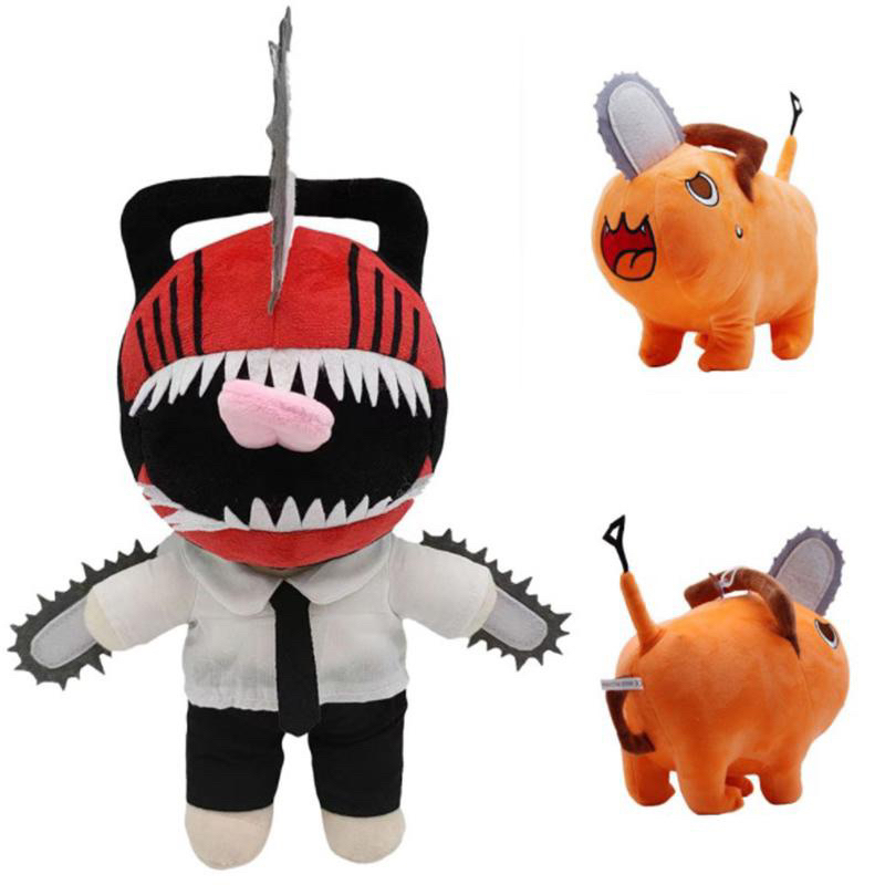 Mainan Boneka Plush Model Anime Chainsaw Man Denji Pochita Ukuran 30cm Untuk Hadiah Anak