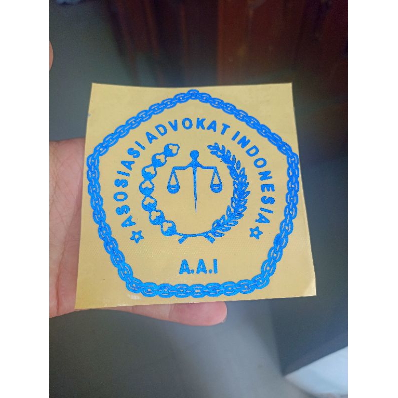 Stiker AAI Asosiasi Advokat Indonesia Full Reflective