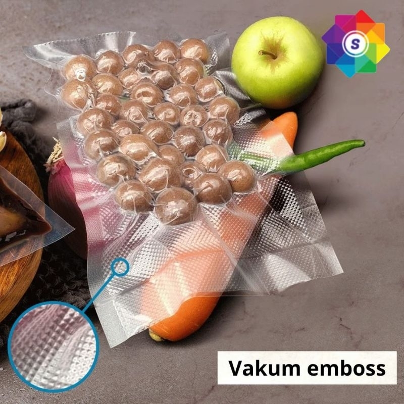 PLASTIK VACUMM / VACUM BAG EMBOSSED /PLASTIK VAKUM MAKANAN EMBOS