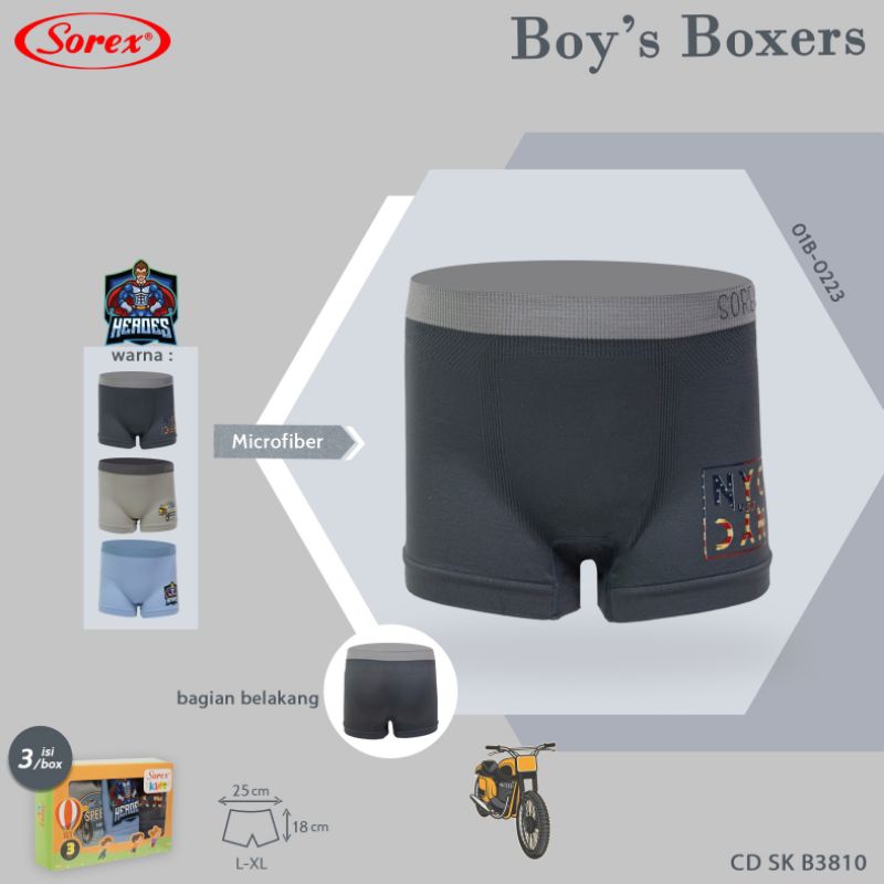 Sorez Kids Boy SK B3810 Boxer anak Remaja bahan rajut