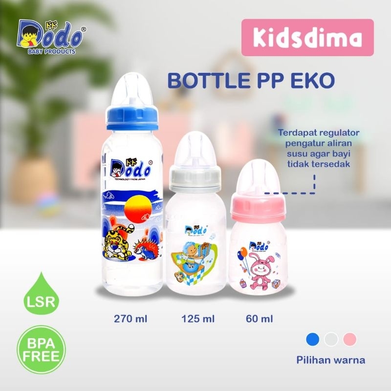 Botol Dot Susu Dodo / DOdo Bpa Free 60ml 125 ml 250 ml