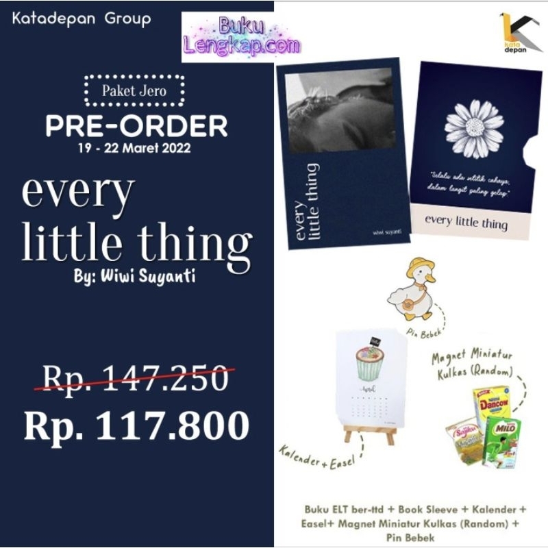 buku novel everything / Every Little Thing - Wiwi Suyanti original