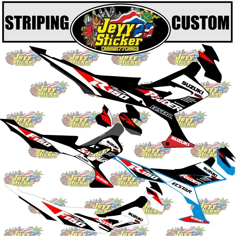 STRIPING STICKER CUSTOM SATRIA FU FACELIFT BARONG CBU TYPE S INJEKSI