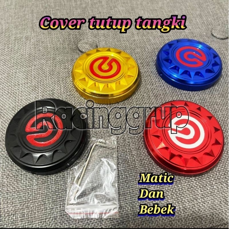 cover tutup tangki tutup tangki standar full cnc logo brembc universal matic bebek beat vario scoopy mio xeon mio sporty mio soul mio m3 jupiter vega supra revo rx king rxk  mx satria fu smash shogun universal semua motor(G478)