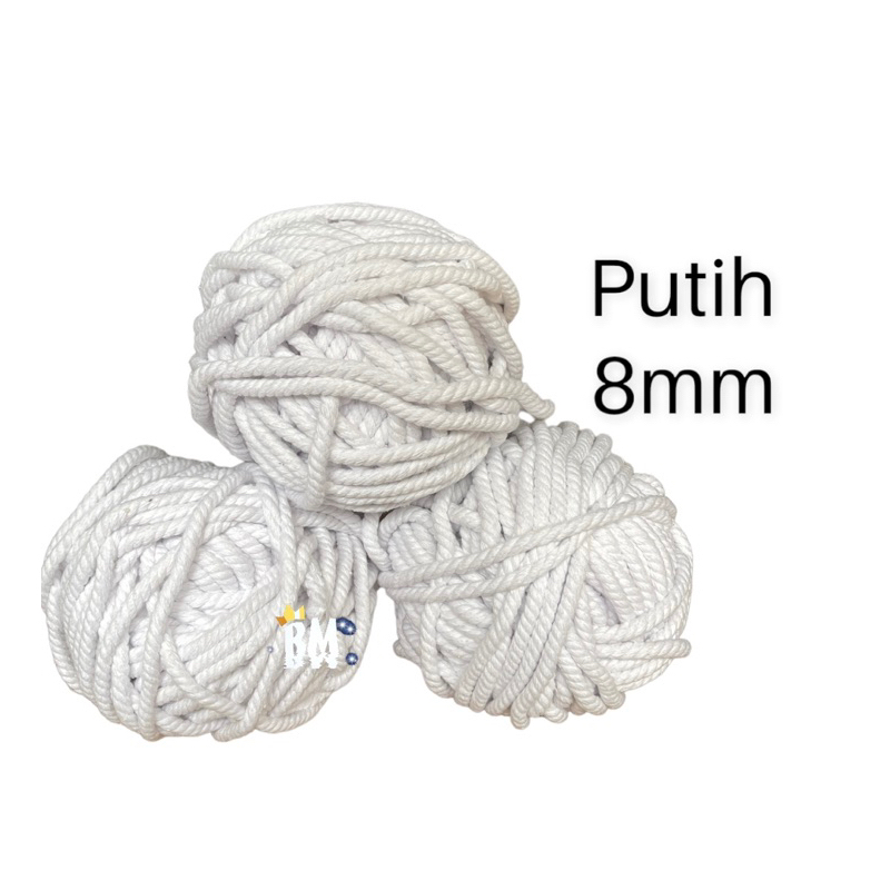 Tali katun PUTIH 8mm-10mm 1kg