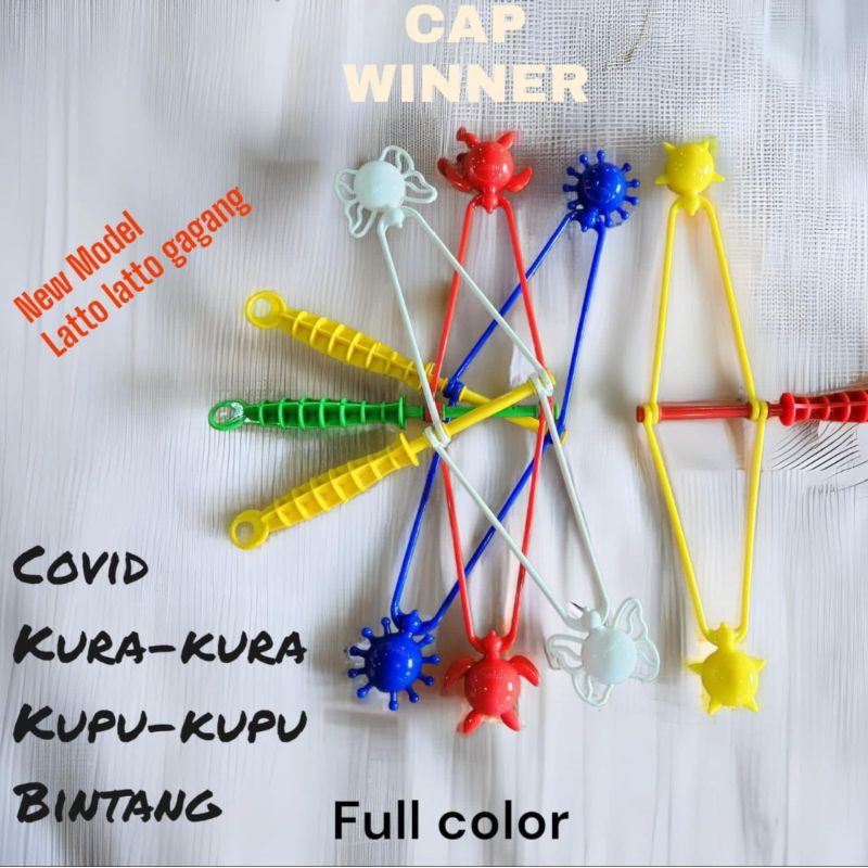 LATO LATO GAGANG CAP WINNER MOTIF/KARAKTER MAINAN JADUL ETEK ETEK