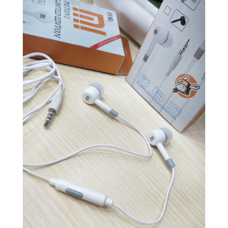 Handsfree Xiaomi 1 Packing Import Earphone Piston Xiaomi Headset Piston Promo Sen