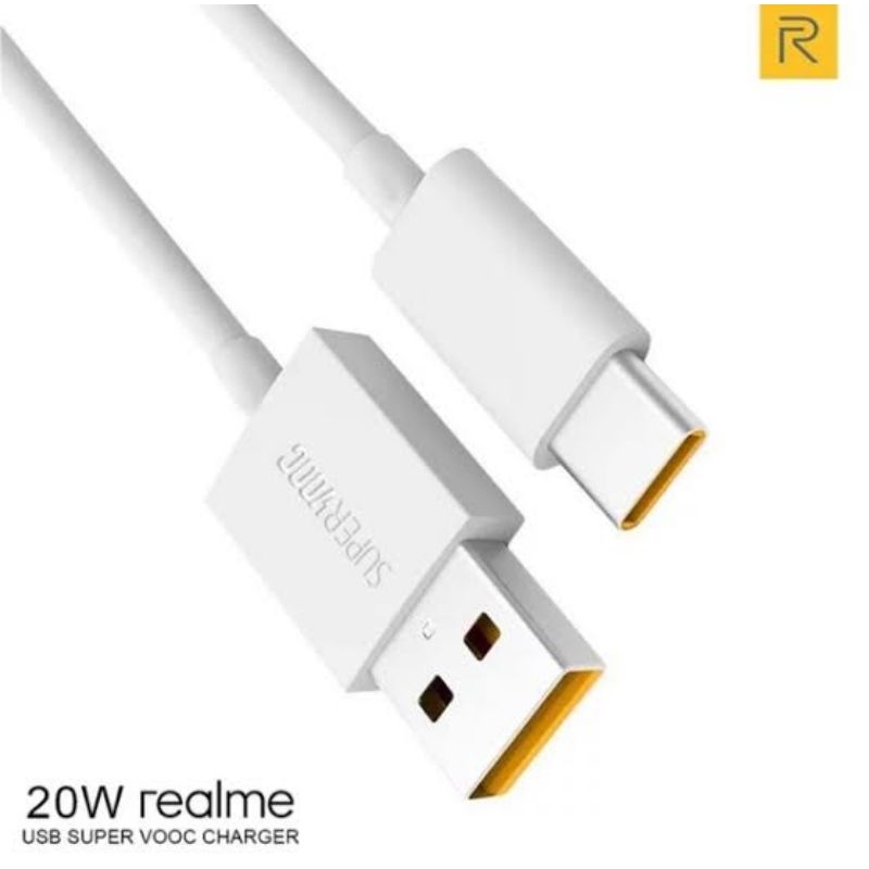 KABEL DATA SUPER VOOC REALME TYPE-C FAST CHARGING