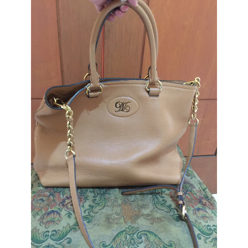 Tote Bag Kulit mantul / Brand DAKS / preloved