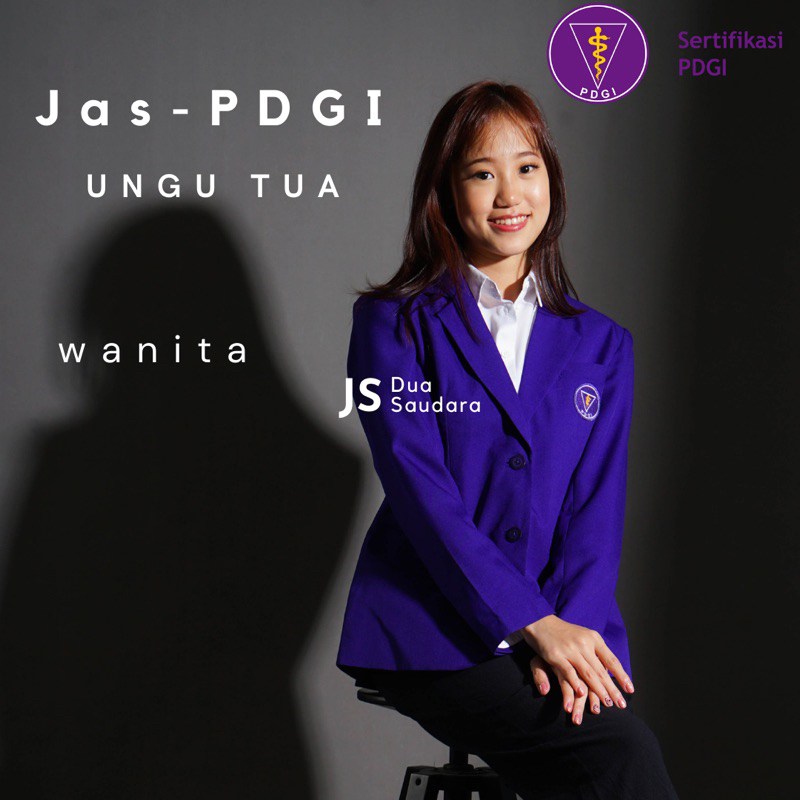 JAS PDGI (TERMASUK LOGO) WANITA / PRIA / JAS DOKTER GIGI / JAS DOKTER / JAS UNGU / PERSATUAN DOKTER GIGI INDONESIA / JAS PDGI