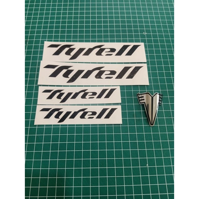 stiker dan emblem sepeda tyrell