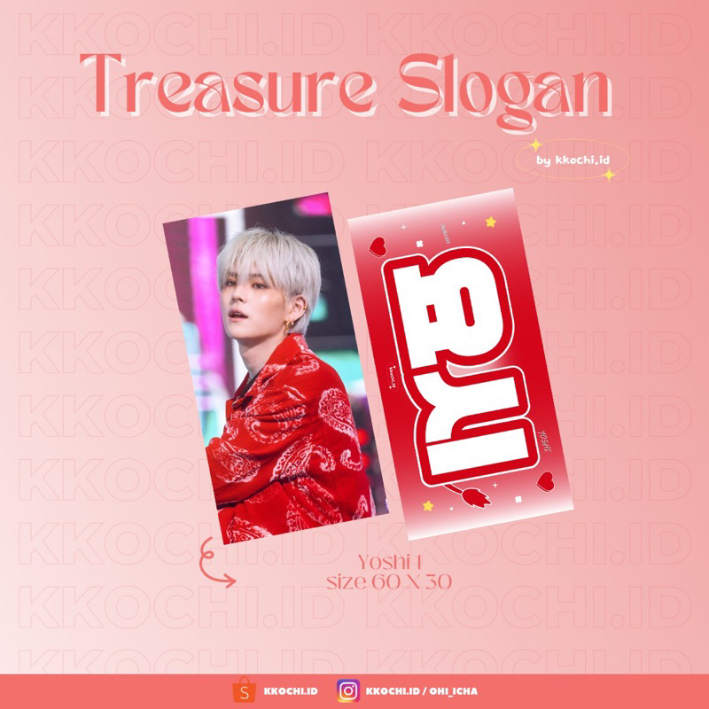 Slogan / Hand Banner Treasure Kpop konser PT.1 (pre order)