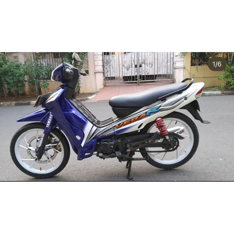 STIKER STRIPING VEGA R LAMA 2005 BIRU PUTIH