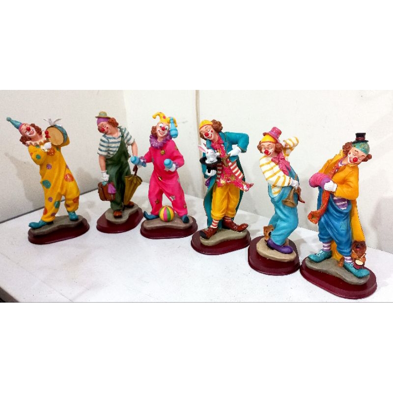 Figurine Badut / Miniatur Badut Large 32cm / Pajangan Badut Import / Dekorasi Hampers Badut