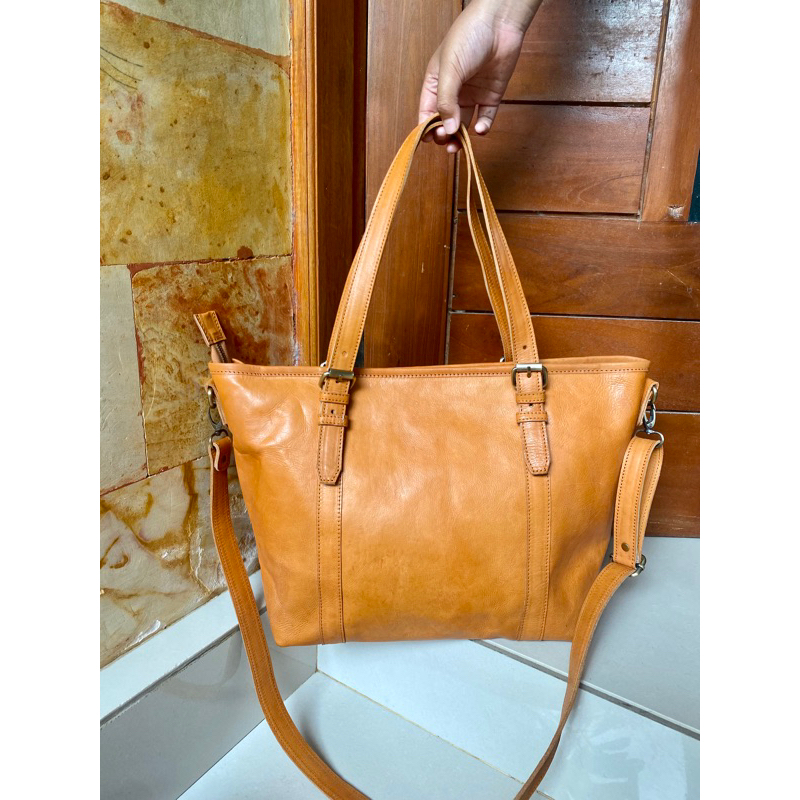 Tote kulit sapi asli