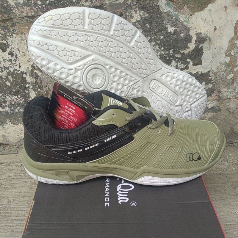 sepatu badminton hiqua G-ONE promo