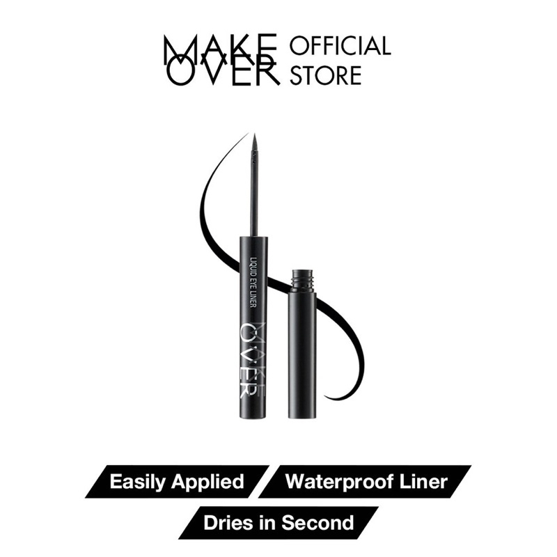 MAKE OVER Liquid Eye Liner Black 1,7 ml - Eye Liner Liquid